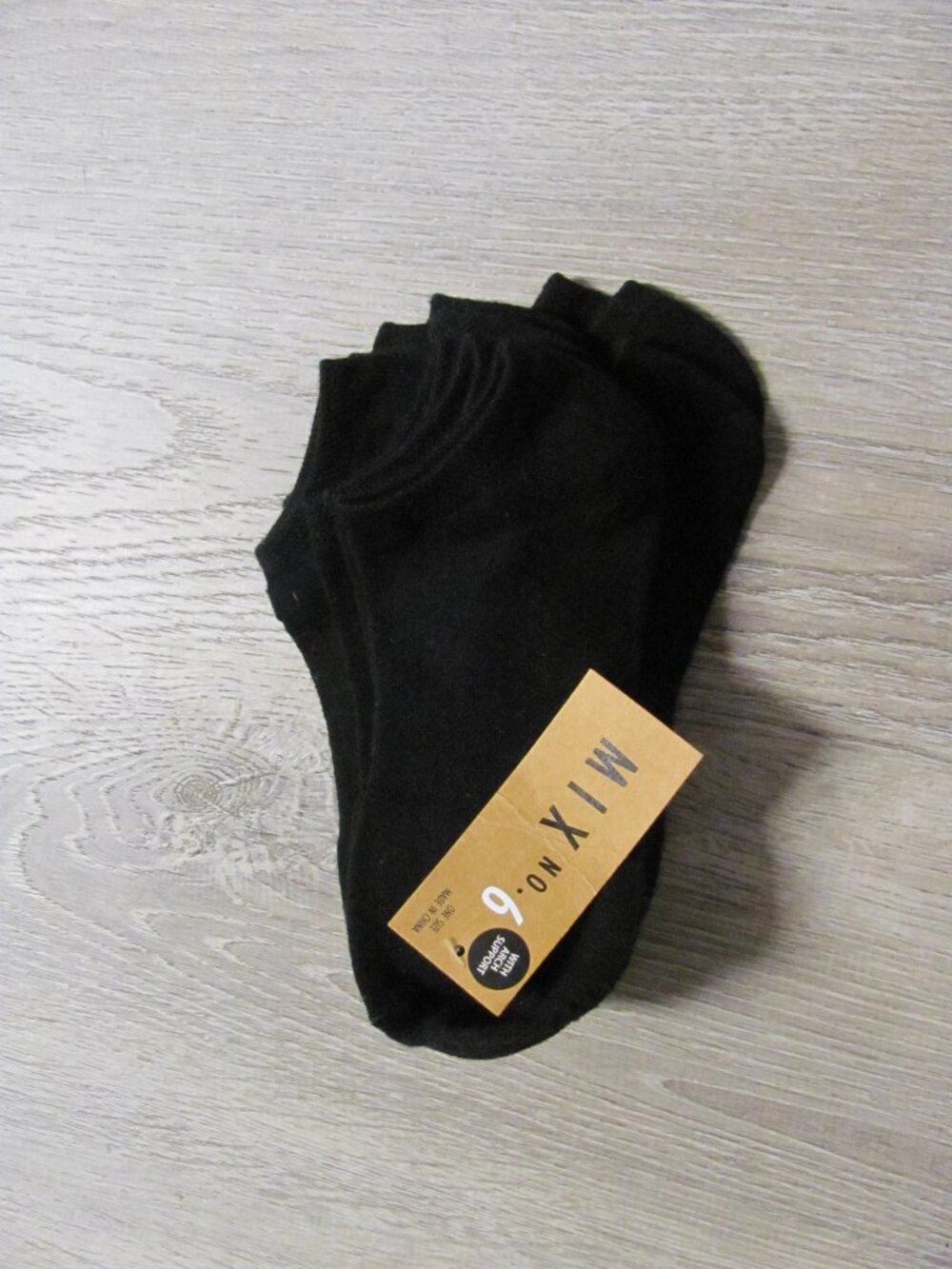 Womens Mix No. 6 Black Peds Ankle Socks with Arch Support 6 Pairs NWT